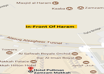 Pullman Zamzam Hotel Makkah distance from haram